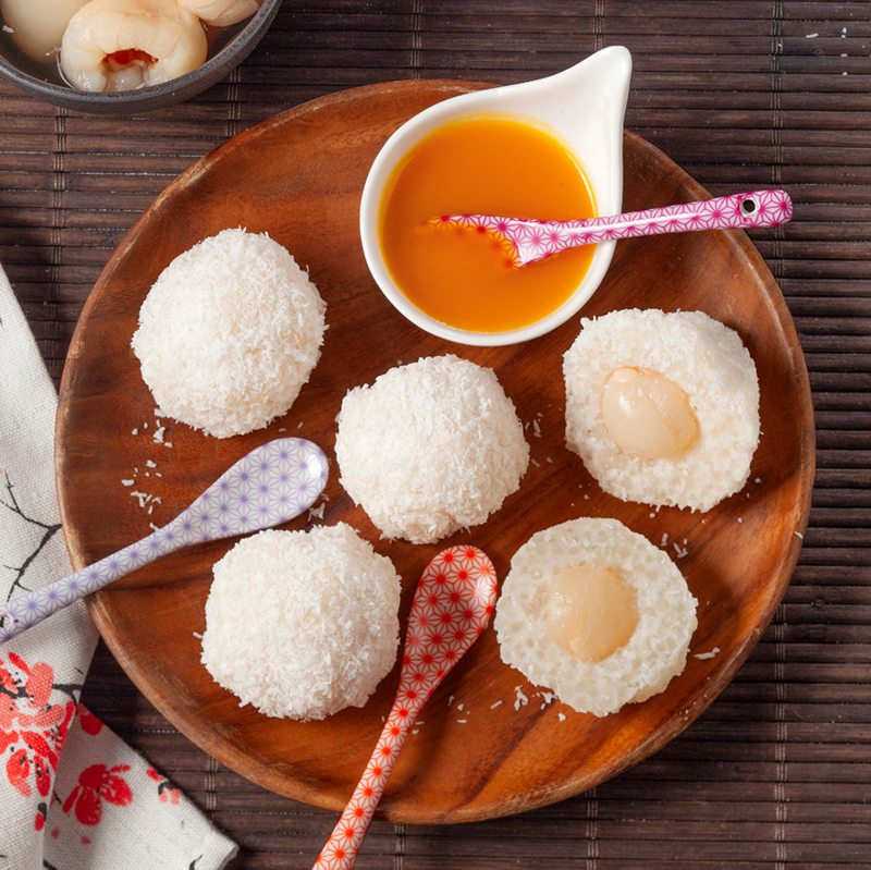 Boules coco-litchi Perles Japon Tipiak