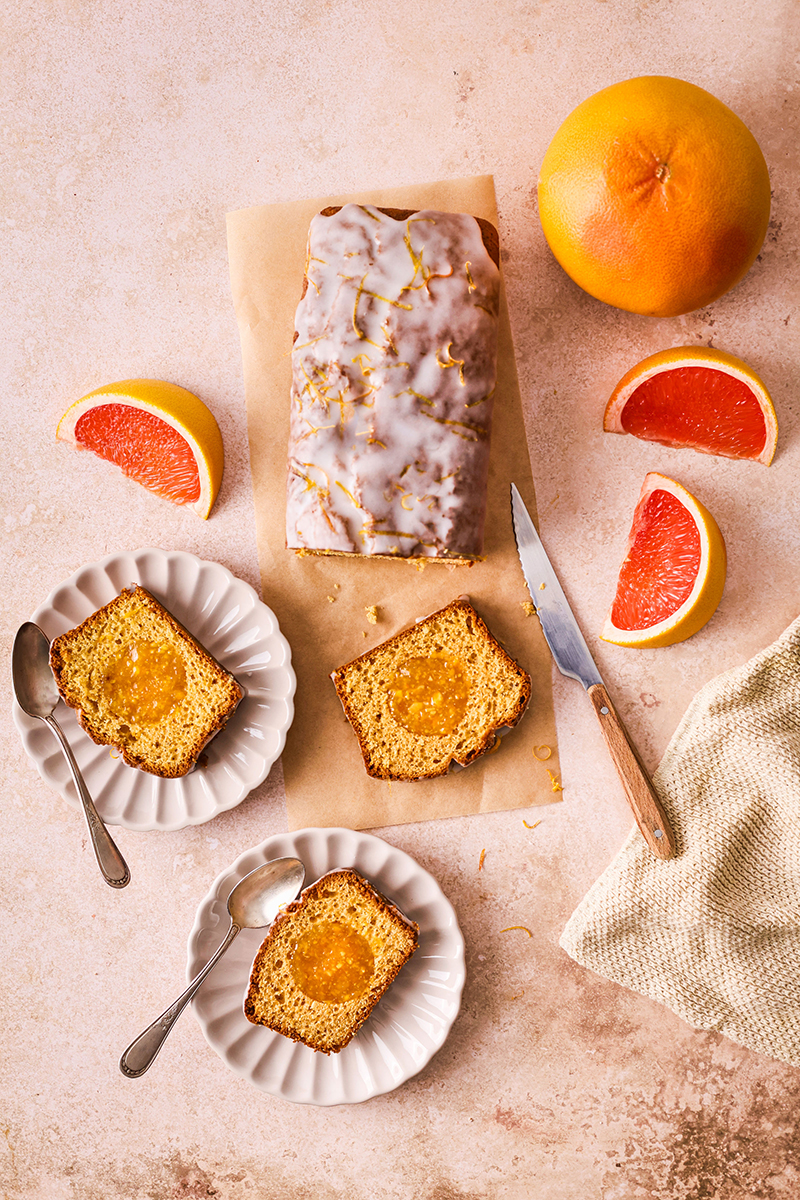 Cake moelleux Pomelo de Corse IGP