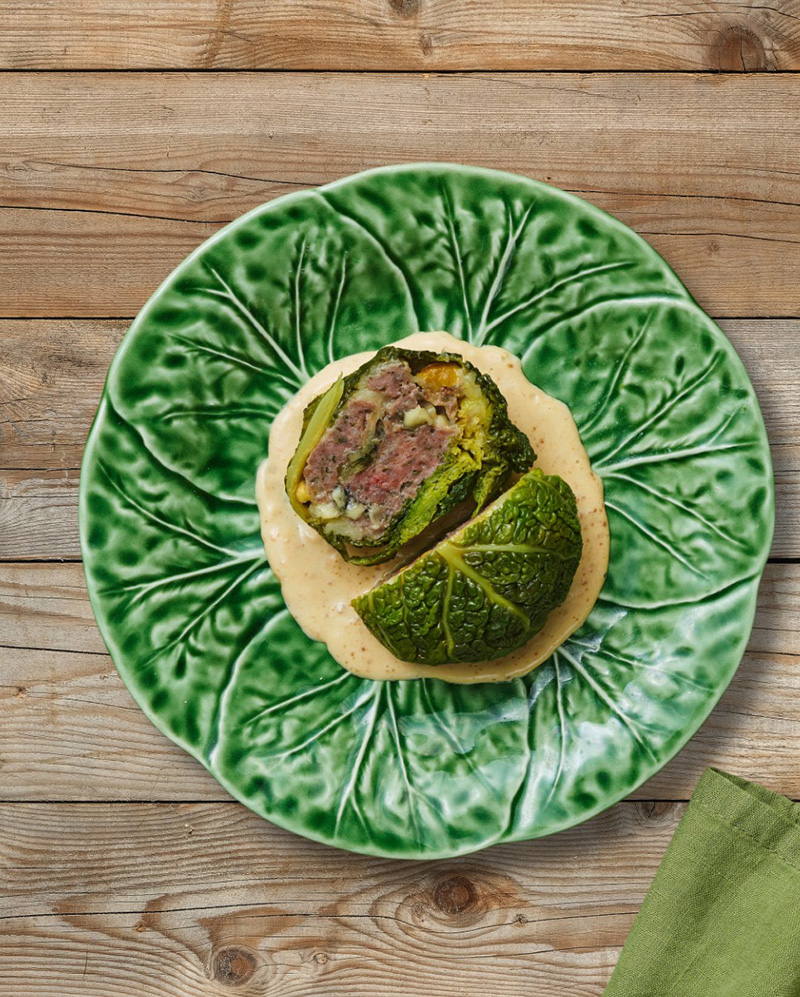 Chou vert chaire à saucisse pistache Morbier AOP