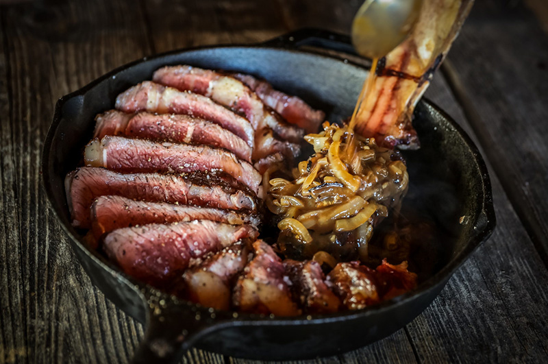 Côte de bœuf irlandais whiskey
