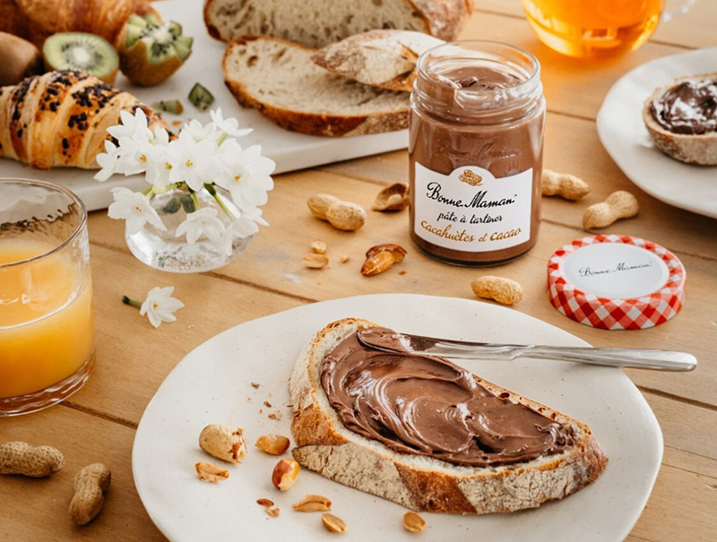 Pâte à tartiner cacahuètes cacao