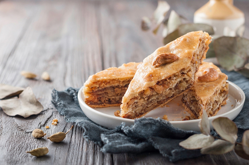 Baklava noix de cajou, noix cardamome