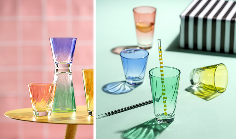 Verres colorés TWIST