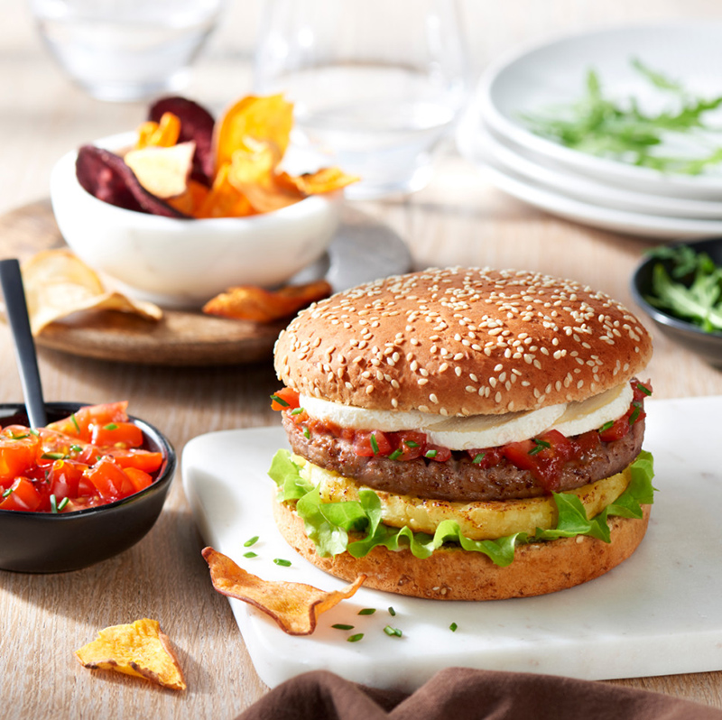 Burger chèvre frais rösti de pommes de terre