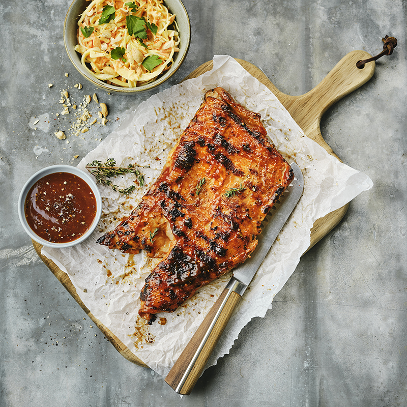Épigrammes d’agneau sauce barbecue