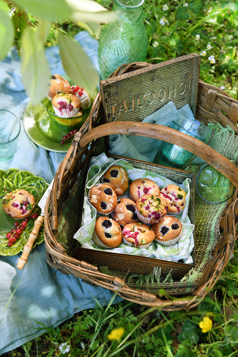 Muffins groseilles mûres 
