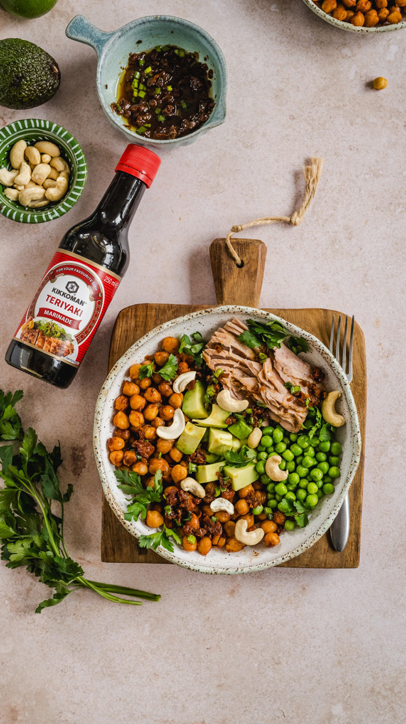 Bowl Teriyaki pois chiches caramélisés