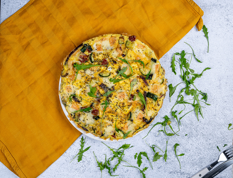 Frittata courgettes Maroilles AOP