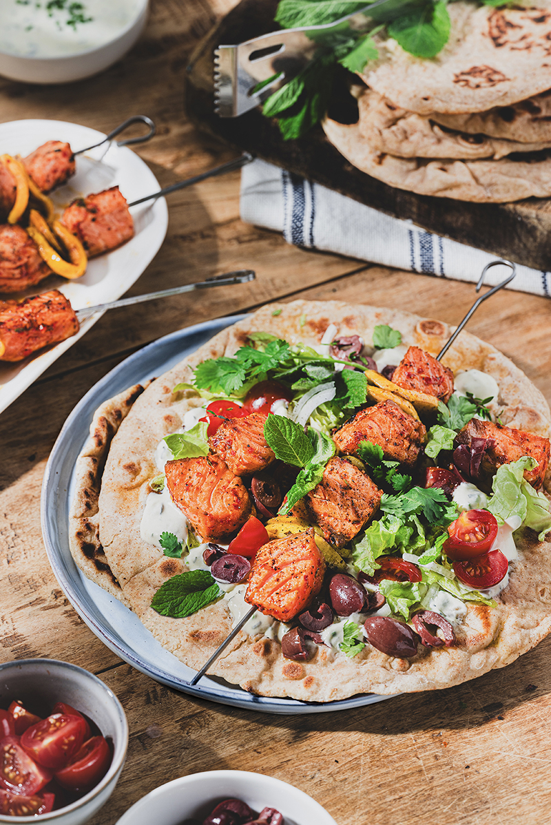 Kebab saumon de Norvège