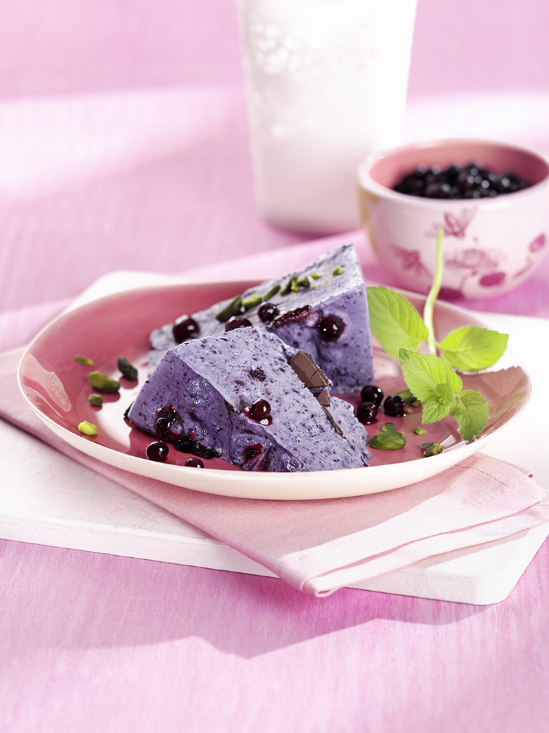 Parfait mascarpone et myrtilles