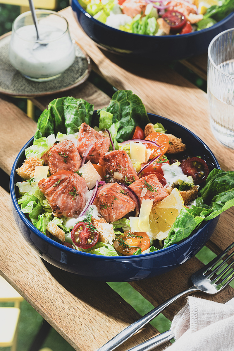 Salade césar saumon de Norvège