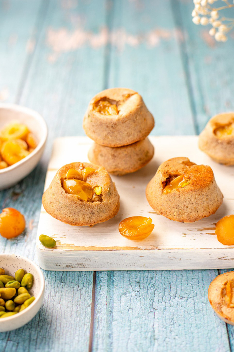 Muffins renversés Mirabelles de Lorraine IGP pistache