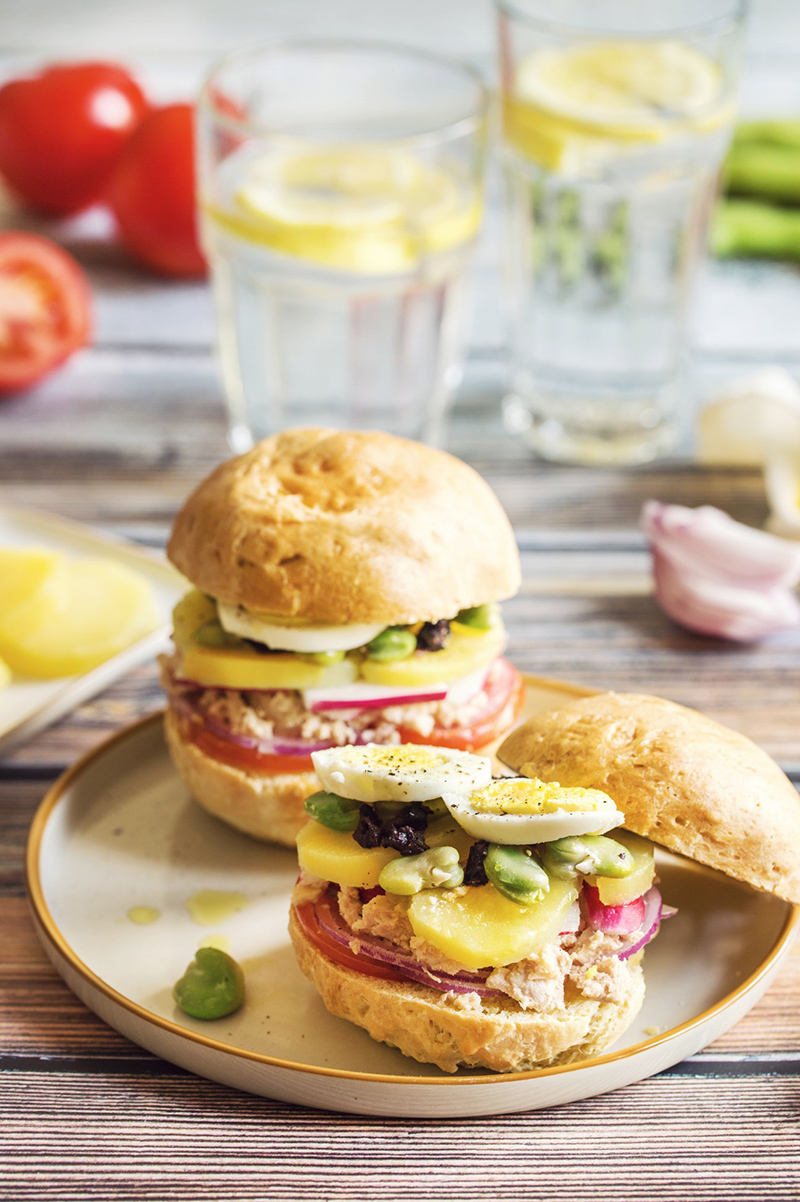 Pan bagnat pommes de terre
