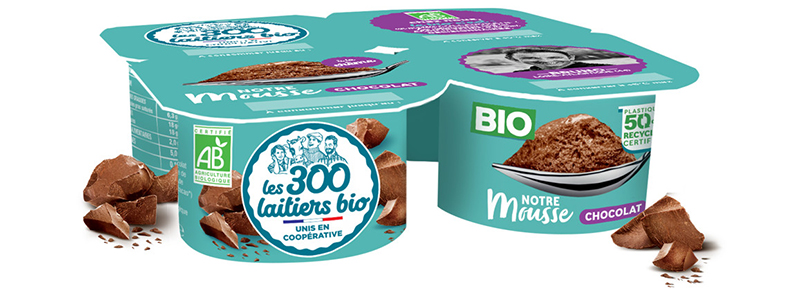 Mousse chocolat Les 300 Laitiers Bio