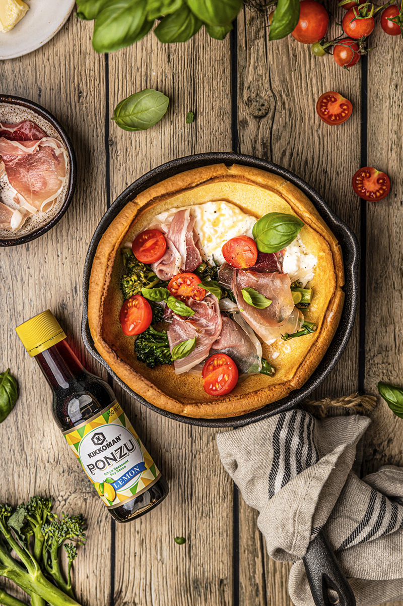 Pancakes hollandais Burrata Prosciutto