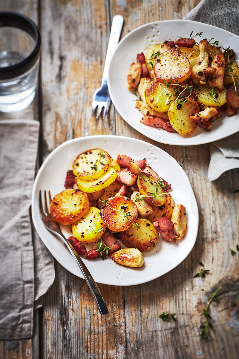 Poêlée pommes de terre poulet