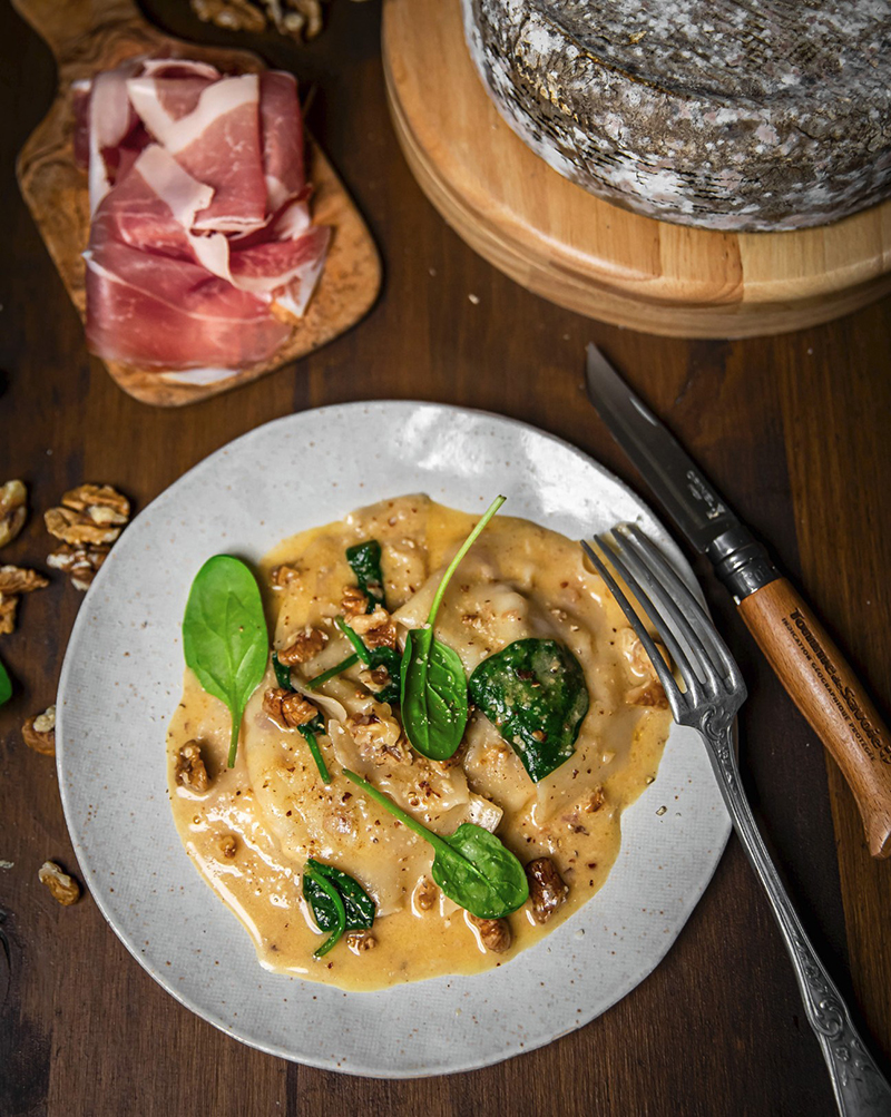 Raviolis Tomme de Savoie IGP beurre de noix