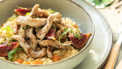 Risotto veau Tendriade figues