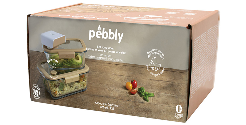 Set sous vide 3 pièces PEBBLY