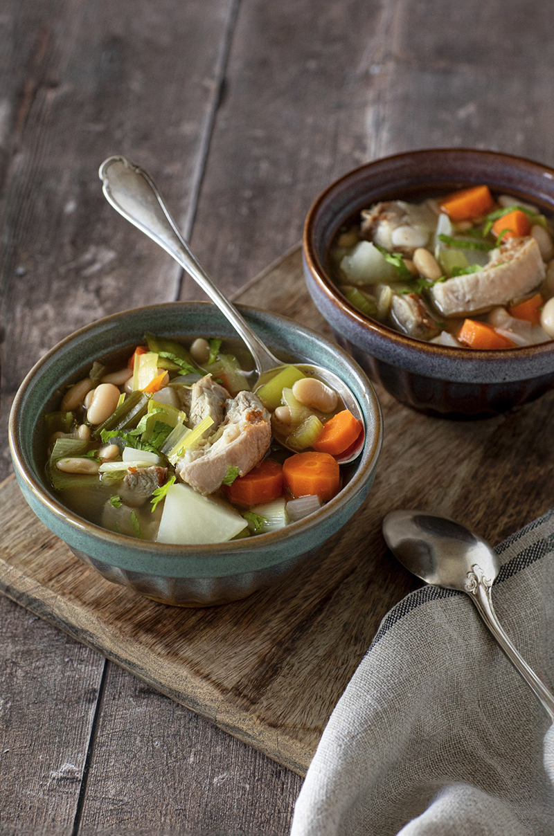 Soupe veau haricots secs