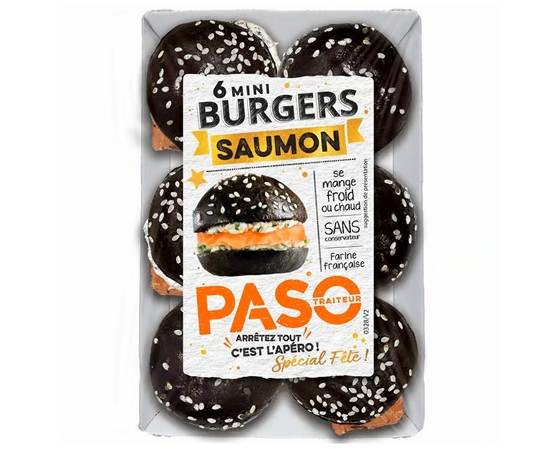 6 Mini Burgers au Saumon
