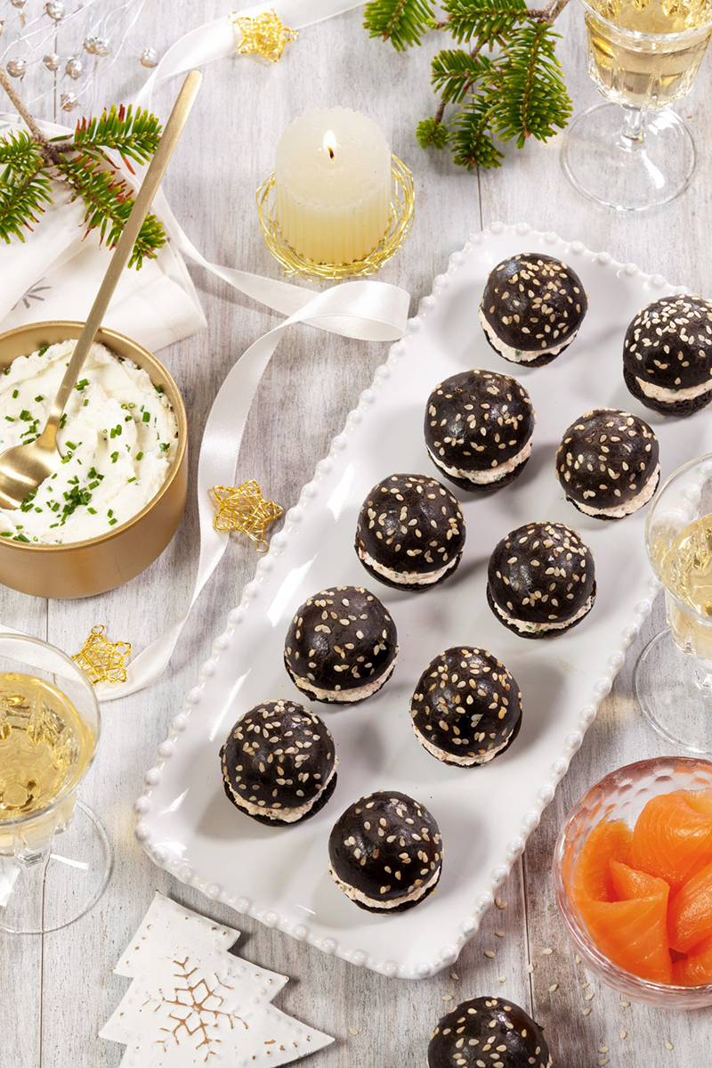 8 Mini Burgers au Saumon