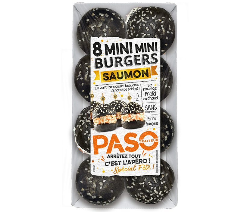 8 Mini Burgers au Saumon