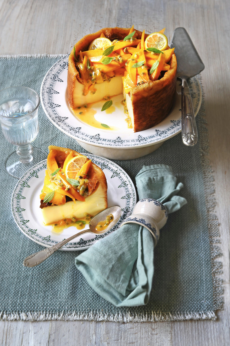 Flan pâtissier mangue passion 