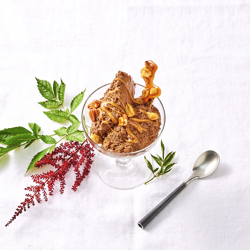Mousse chocolat, cacahuètes