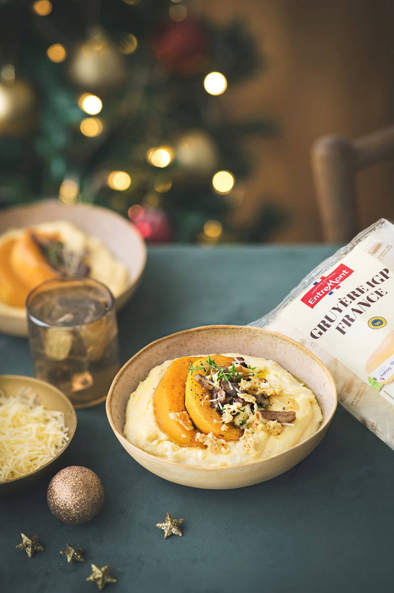 Polenta Gruyère IGP France Entremont potimarron