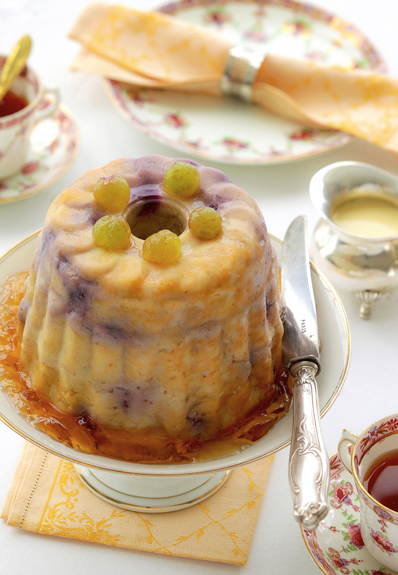 Pudding pommes raisins