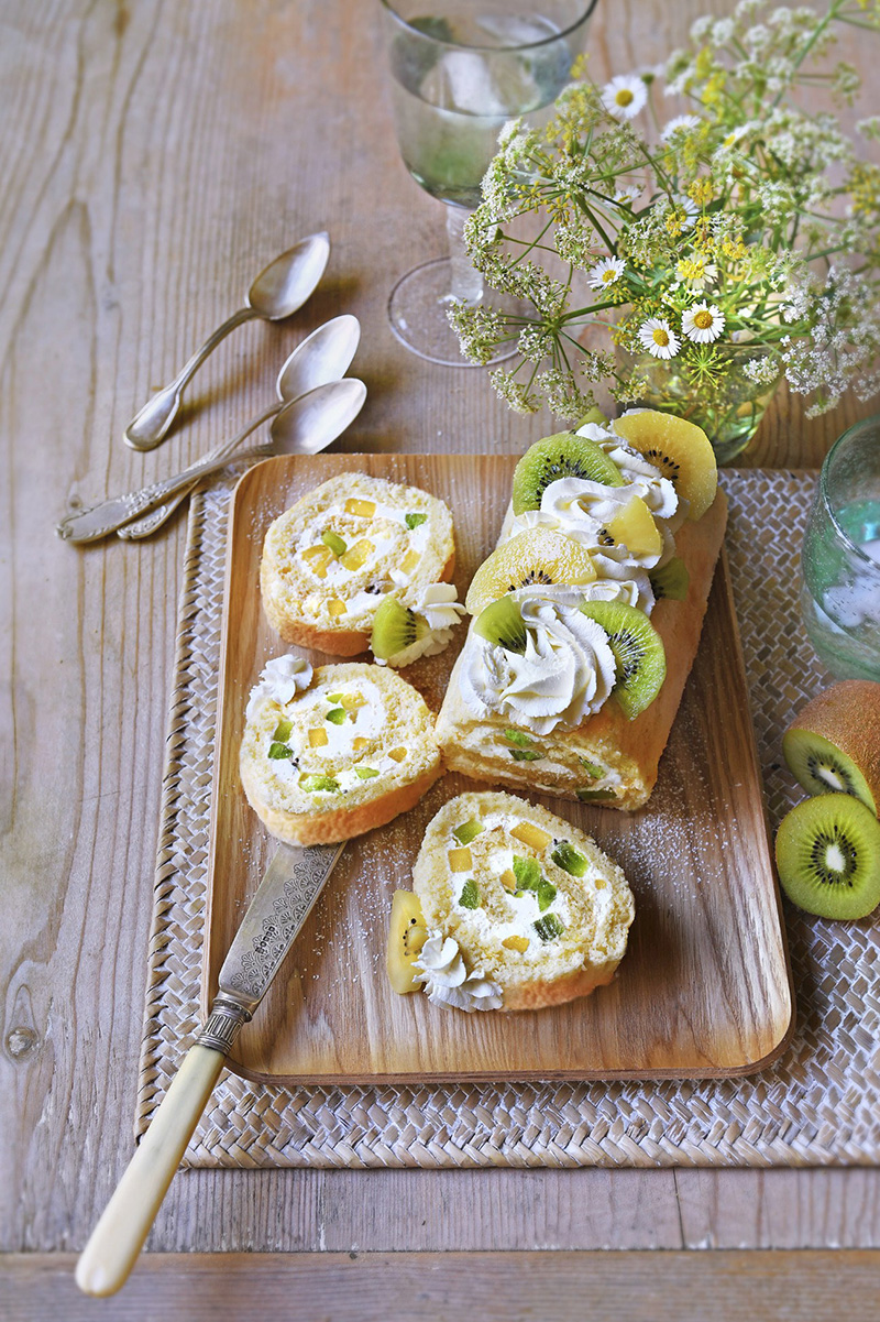 Biscuit roulé kiwis