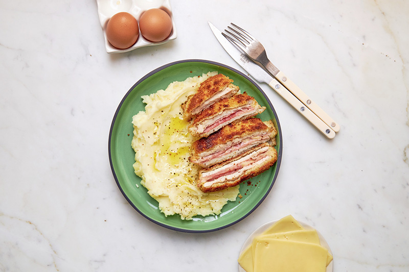 Cordon bleu purée maison