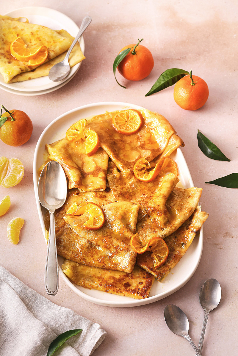 Crêpes Suzette Clémentine de Corse IGP