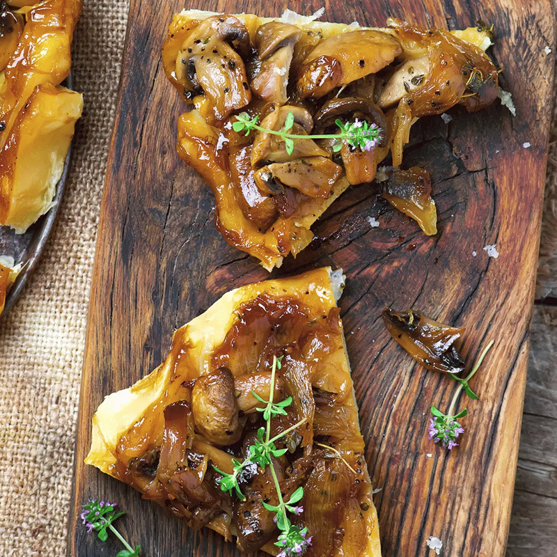 Mini tartes tatin champignons