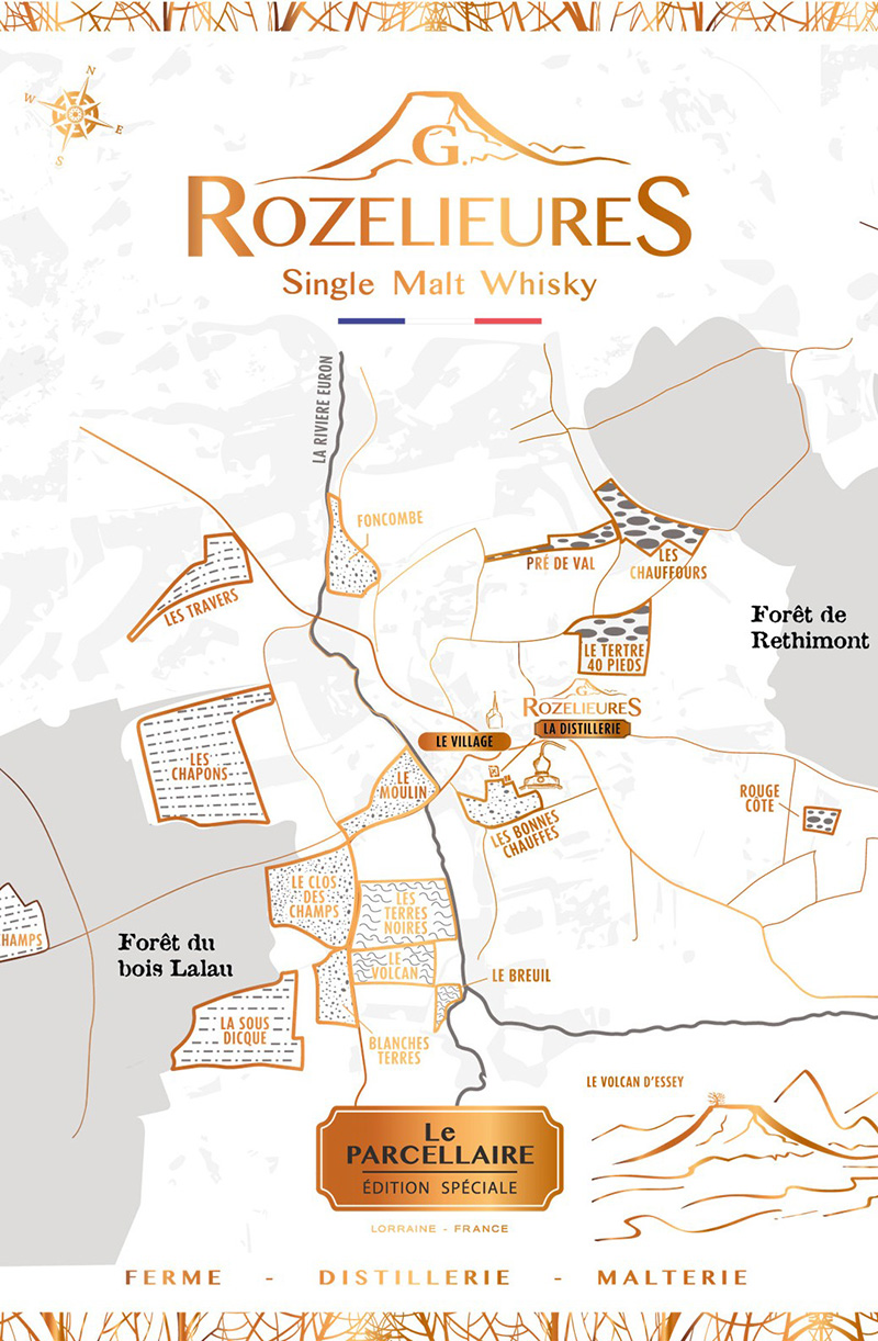 ROZELIEURES Parcellaire Carte
