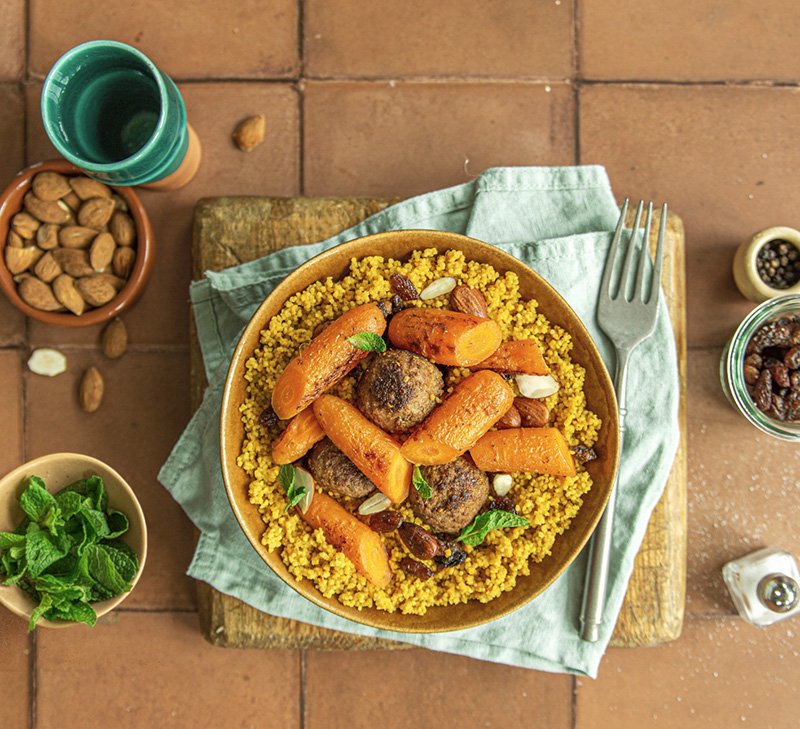 Couscous express carottes minute Priméale