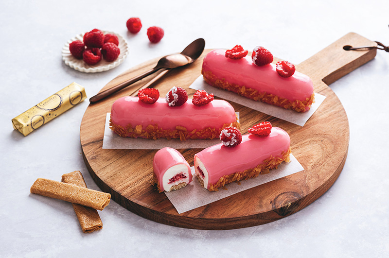 Fingers chantilly framboise croustillant Crêpes Dentelle Gavottes® chocolat blanc