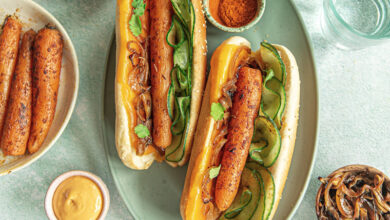 Hot-dog végétarien carotte rôtie minute Priméale® paprika fumé