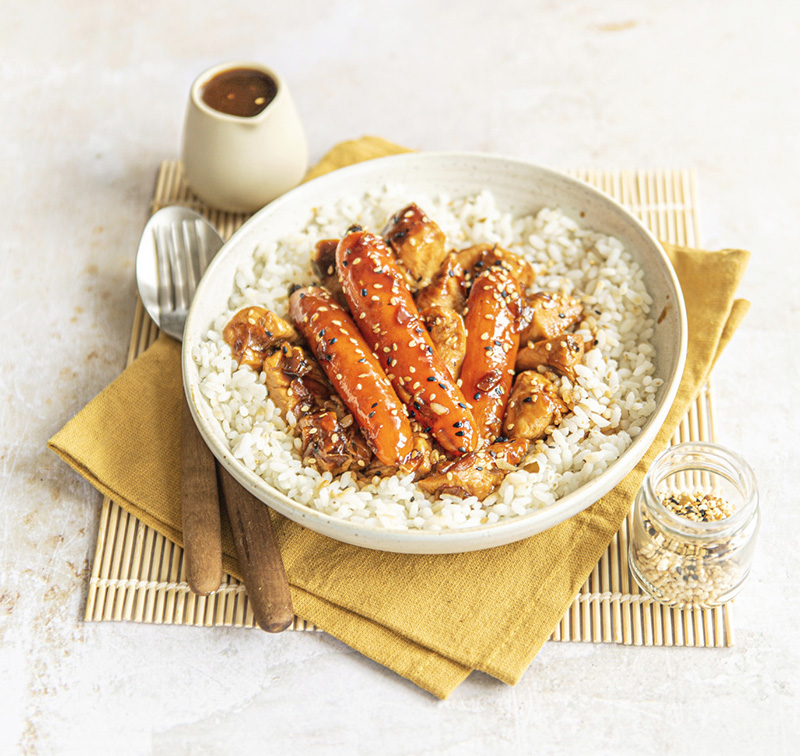 Sésame miel carottes minute Priméale poulet