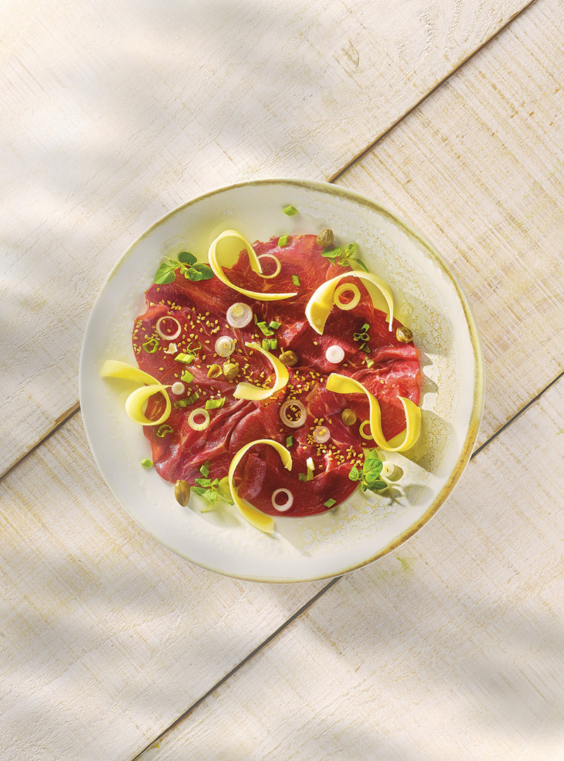 Carpaccio de bœuf Beaufort AOP à la japonaise