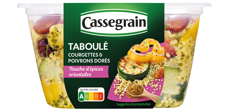 Taboulé courgettes et poivrons dorés