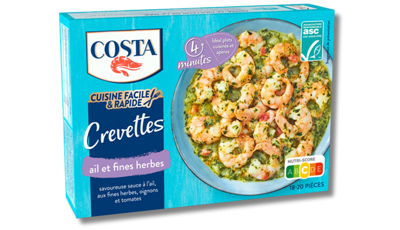 Crevettes ail et fines herbes