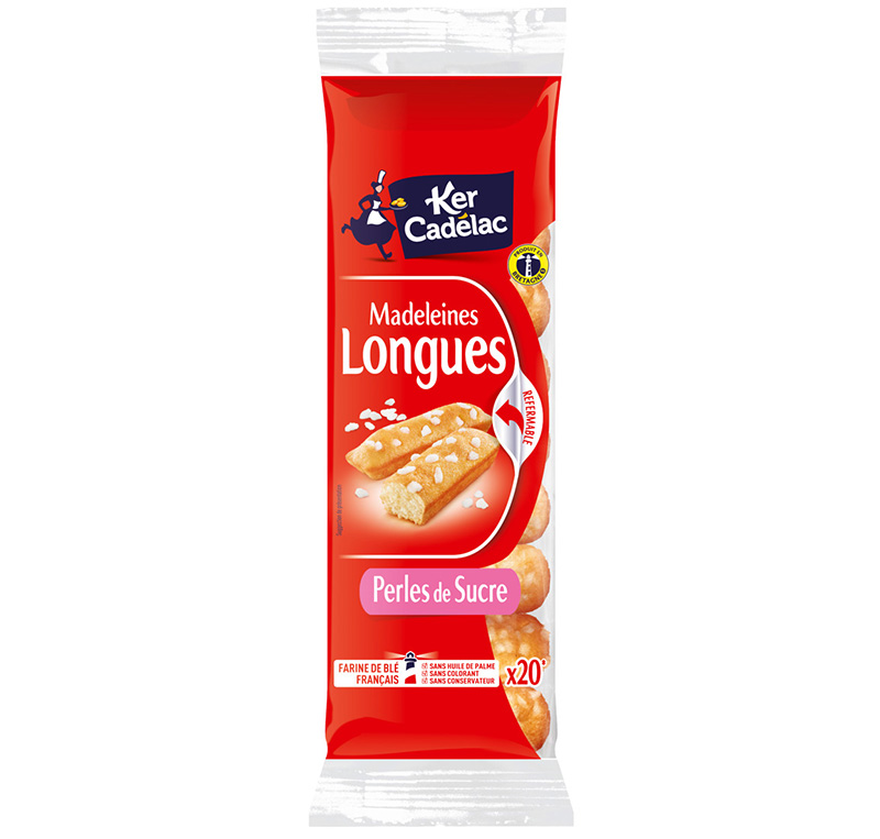 Madeleines longues Perles de sucre