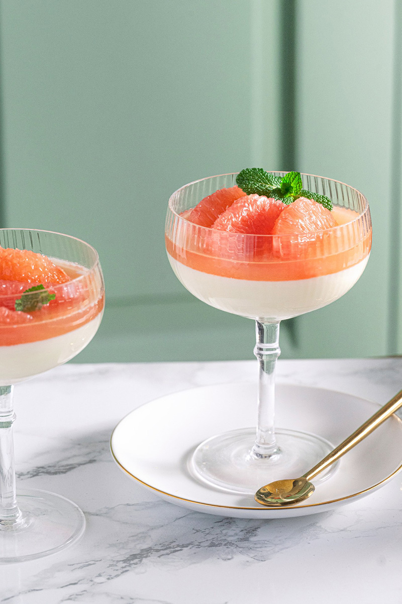 Panna cotta Pamplemousse de Floride