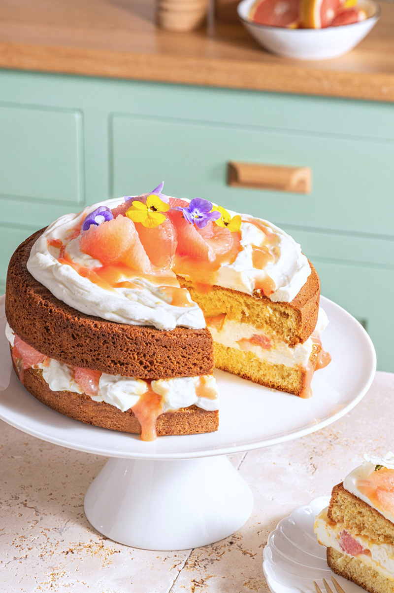 Sponge cake Pamplemousse rose de Floride