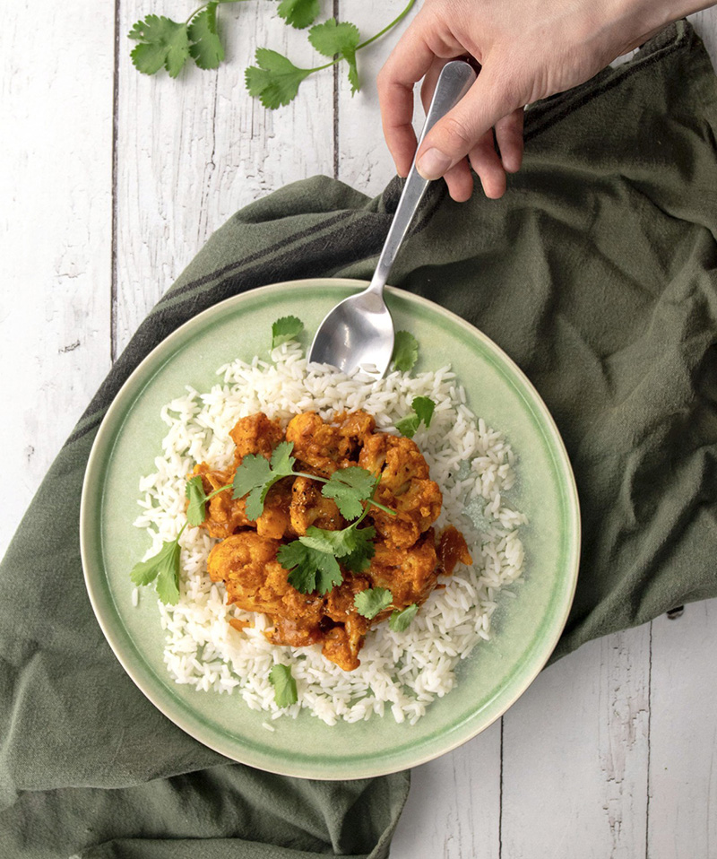 Tikka Massala veggie chou-fleur