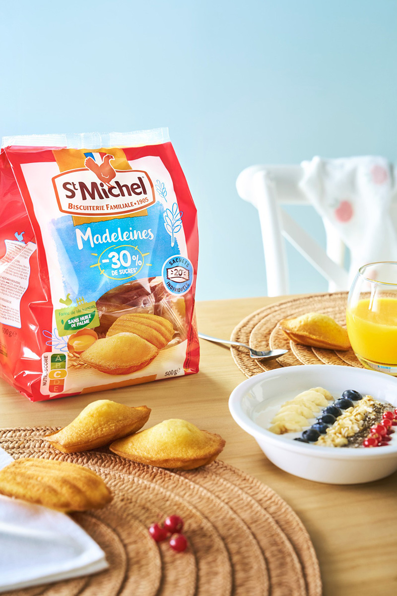 Madeleines -30% de sucres