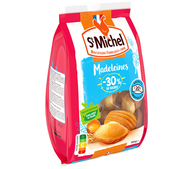 Madeleines -30% de sucres