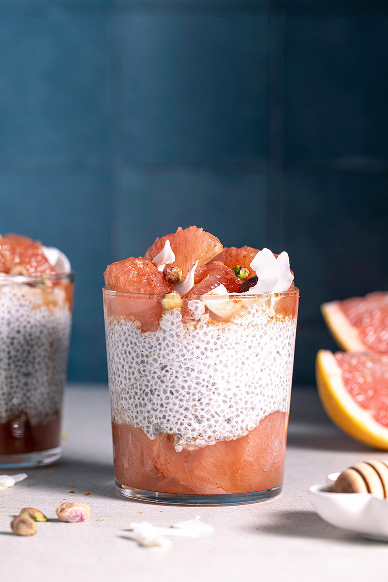 Pudding de chia Pamplemousse de Floride